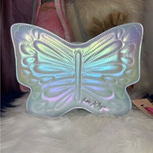 Betsey Johnson Iridescent Butterfly Crossbody Bag